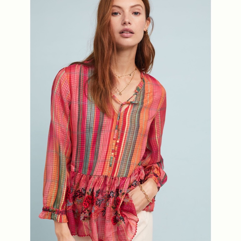 Ombré peasant Blouse